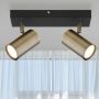 Globo Lighting Robby lampa podsufitowa 2x35 W czarna-mosiądz 57911-2M zdj.8