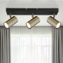 Globo Lighting Robby lampa podsufitowa 3x35W czarny mat/mosiądz 57911-3M zdj.8
