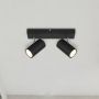 Globo Lighting Robby lampa podsufitowa 2x35 W czarna-chrom 57911-2B zdj.11