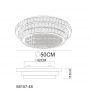 Globo Lighting Klara plafon 1x48 W chrom 68157-48 zdj.2
