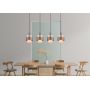 Globo Lighting Milley lampa wisząca 4x60 W bursztynowa 15560-4HA zdj.4