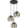Globo Lighting Mika lampa wisząca 3x40 W czarna 15759-3HR zdj.1
