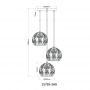 Globo Lighting Mika lampa wisząca 3x40 W czarna 15759-3HR zdj.2