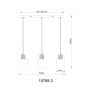 Globo Lighting Aleidis lampa wisząca 3x25 W czarna/przydymiona 15768-3 zdj.2
