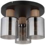 Globo Lighting Aleidis lampa podsufitowa 3x25 W czarny/przydymiony 15768-3D zdj.1