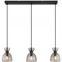Globo Lighting Massey lampa wisząca 3x40 W czarna/przydymiona 15769S-3 zdj.1