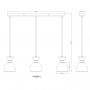 Globo Lighting Massey lampa wisząca 3x40 W biała 15769W-3 zdj.2