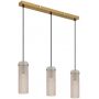 Globo Lighting Karolo lampa wisząca 3x40 W złota/bursztynowa 15775-3H zdj.1