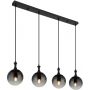 Globo Lighting Dalton lampa wisząca 4x40 W czarna-przydymiona 15885-4H zdj.1