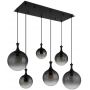 Globo Lighting Dalton lampa wisząca 6x10 W czarna-przydymiona 15885-6H zdj.3