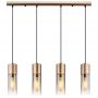Globo Lighting Annika lampa wisząca 4x25 W przydymiona/złota 21000-4HCA zdj.2