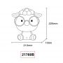 Globo Lighting Sheepy lampka nocna dziecięca 1x1 W niebieska 21760B zdj.2