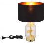 Globo Lighting Ginko lampa stołowa 1x40 W czarna-przezroczysta-mosiądz 24141M zdj.4