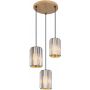 Globo Lighting Run lampa wisząca 3x60 W przydymiona 30229346 zdj.1