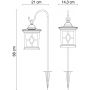 Globo Lighting Solar lampa stojąca 1x0,06 W czarny 33270 zdj.2