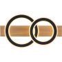 Globo Lighting Jayden lampa podsufitowa 1x40 W biała-czarna-drewno 48038-40 zdj.5