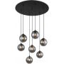 Globo Lighting Riha lampa wisząca 6x3,5 W czarna-przydymiona 56133-7H zdj.1