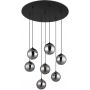 Globo Lighting Riha lampa wisząca 6x3,5 W czarna-przydymiona 56133-7H zdj.4