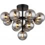 Globo Lighting Grappy lampa podsufitowa 13x5 W czarna-przydymiona 56143-13D zdj.1