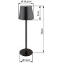 Globo Lighting Vannie lampa stołowa 1x3 W biała-czarna 58438G zdj.2