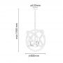 Goldlux Globo lampa wisząca 3x10 W beżowa 307903 zdj.2