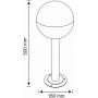 Goldlux Ulsa lampa stojąca zewnętrzna 1x12 W czarna 311634 zdj.2