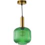 Goldlux Cumbria lampa wisząca 1x20 W zielona 317414 zdj.1