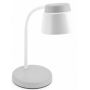 GTV Helin lampa biurkowa 1x6 W biała-szara LB-HEL6W-15-DEC zdj.1