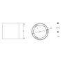 GTV Arcco lampa podsufitowa 1x15 W biała LD-ARC15W-NB zdj.2