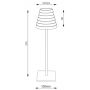 GTV Fizzi lampa stołowa 1x2,5 W czarna LD-FIZZI-10-DEC zdj.2