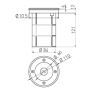 GTV Riven lampa najazdowa 1x50 W ON-ALFAOGU10-06 zdj.2