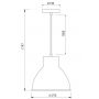 GTV Dante lampa wisząca 1x40 W czarna OS-DAN-E27-10-DEC zdj.2