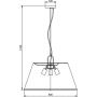 GTV Kasel lampa wisząca 3x40 W szary/popielaty OS-KAS2-15-DEC zdj.2