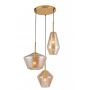 GTV Lime lampa wisząca 3x40 W złota OS-LIME3P-40-DEC zdj.1
