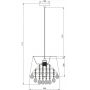 GTV Nesto lampa wisząca 1x40 W złota-kremowa OS-NES-05-DEC zdj.2