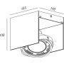 GTV Verso lampa podsufitowa 1x40 W czarna-złota OS-VERSO-11-DEC zdj.2