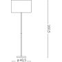Ideal Lux Hilton lampa stojąca 2x40W biała 075488 zdj.2