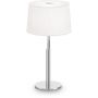 Ideal Lux Hilton lampa stołowa 1x3.2W biała 075525 zdj.1