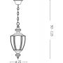 Ideal Lux Norma lampa wisząca 1x60W patyna 005911 zdj.2