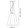 Ideal Lux Sesto lampa wisząca 1x60W biała/chrom 115740 zdj.2