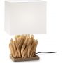 Ideal Lux Snell lampa stołowa 1x60W drewniana 201382 zdj.1