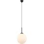 Italux Deore lampa wisząca 1x40 W biała-czarna PND-5578-1L-BK zdj.1