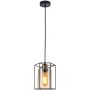 Italux Kalula lampa wisząca 1x40 W czarna PND-78901-1-BK+AMB zdj.1