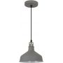 Italux Hooper lampa wisząca 1x60 W szary/popielaty MD-HN8049M-GR+S.NICK zdj.1
