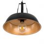 Italux Paloma lampa wisząca 1x60 W czarna MDM-3619/1M BK+GD zdj.2