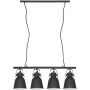 Italux Lavare lampa wisząca 4x40 W czarna MD-HN82608-4-BK+WH zdj.1