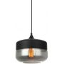 Italux Molina lampa wisząca 1x40 W czarna-przydymiona MDM-2380/1 BK+SG zdj.2