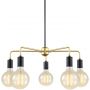 Italux Malene lampa wisząca 5x40 W czarna-złota MDM3386/5 BK+GD zdj.2