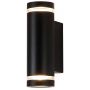 Italux Fondo kinkiet zewnętrzny 2x40 W czarny piaskowany OWL-2067-2-GU10 zdj.2