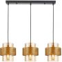 Italux Vinoti lampa wisząca 3x40 W złota PND-22132-3S-GD-AMB zdj.1